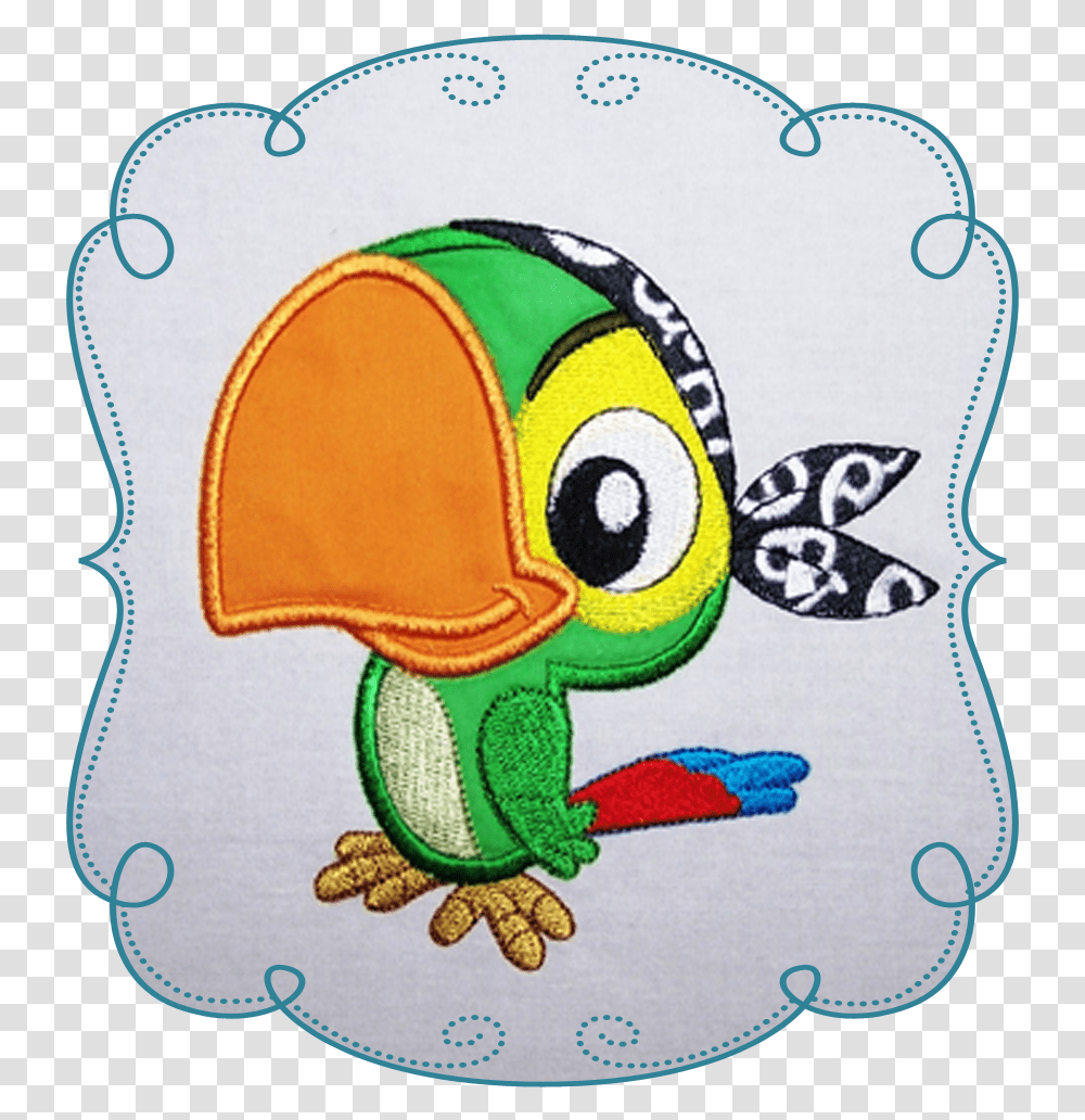 Perry Parot Peppa Pig Pirate, Applique, Rug, Pattern, Purse Transparent Png