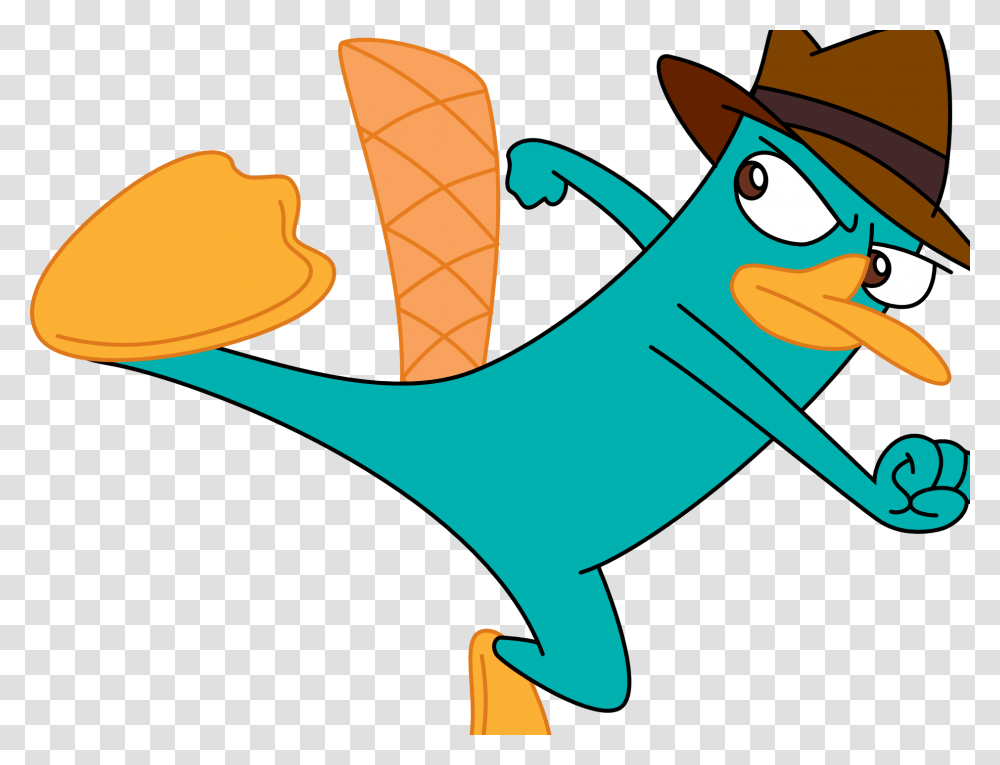Perry The Platypus Is A Super Spy In The Animated Perry The Platypus Vs Kim Possible, Animal, Apparel, Reptile Transparent Png