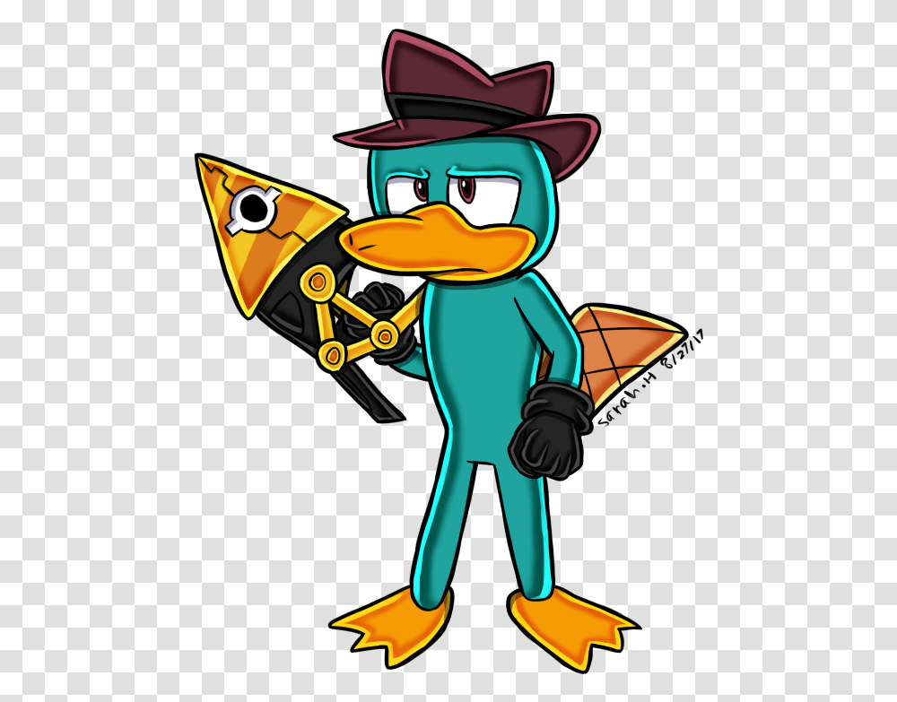 Perry The Platypus Sonic Style, Apparel, Hand, Duel Transparent Png