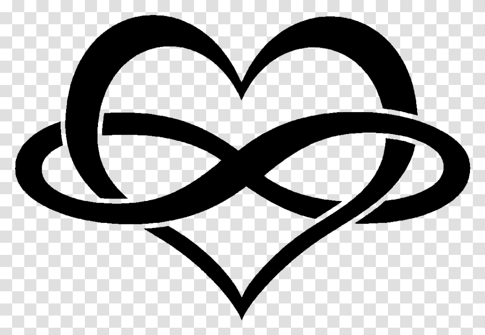 Persevere Heart Symbol Infinity Tattoo Free Infinity Heart, Label, Pattern Transparent Png