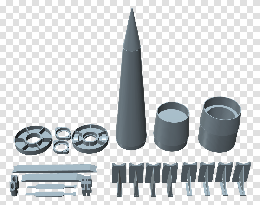 Pershing 1a Builders Kit Eye Liner, Ammunition, Weapon, Weaponry, Cylinder Transparent Png