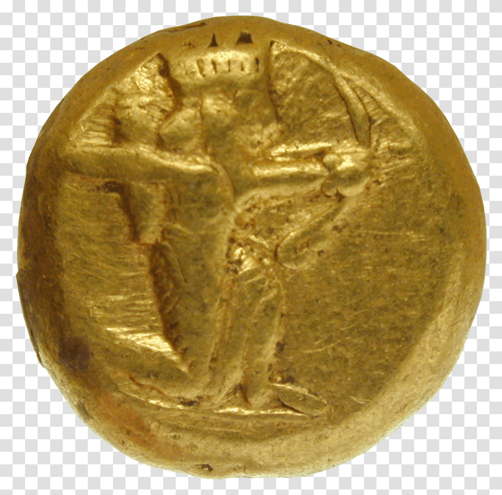 Persian Empire Daric, Bread, Food, Gold, Coin Transparent Png