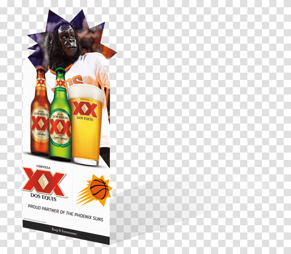 Person, Advertisement, Beer, Alcohol Transparent Png
