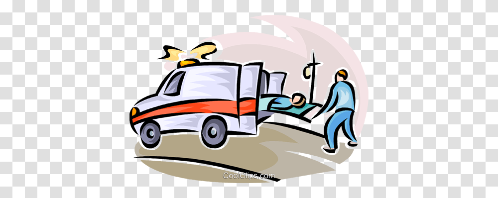 Person Being Loaded Into An Ambulance Royalty Free Vector Clip Art, Vehicle, Transportation, Van, Moving Van Transparent Png