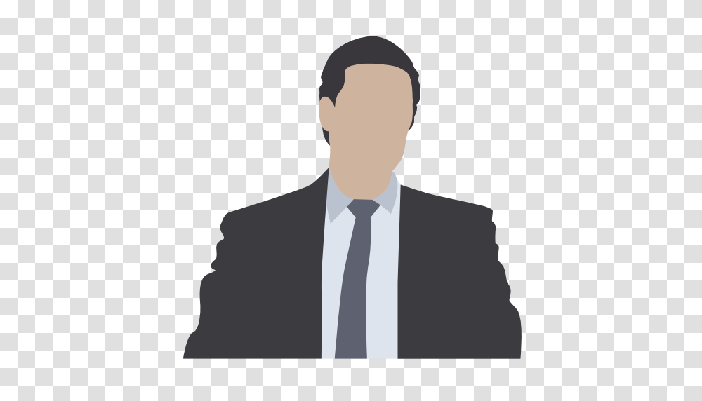Person Business People Executive Boss Man Male Icon Free, Apparel, Tie, Accessories Transparent Png