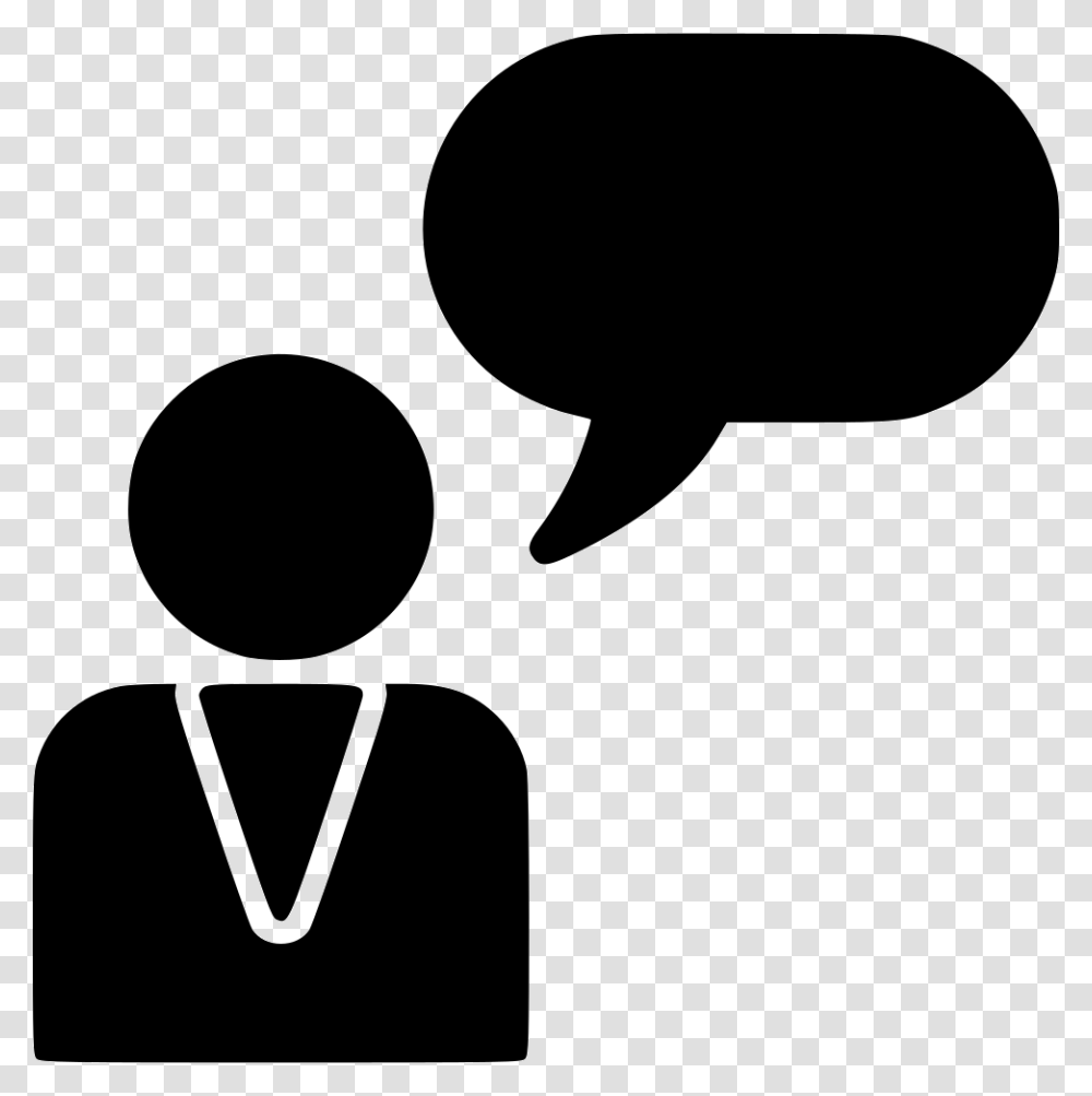 Person Chat Icon, Silhouette, Stencil, Crowd Transparent Png