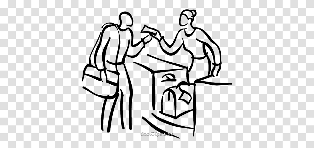Person Checking The Luggage Royalty Free Vector Clip Art, Duel, Stencil, Drawing, Doodle Transparent Png