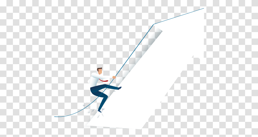 Person Climbing An Arrow Pointing Up Illustration, Handrail, Slide, Toy, Outdoors Transparent Png