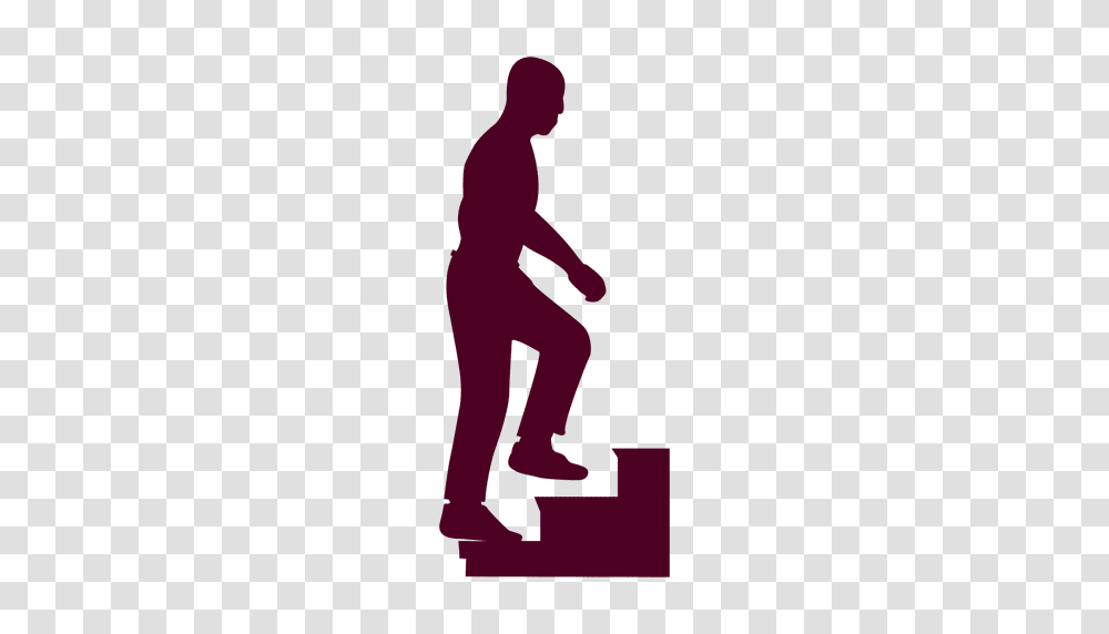 Person Climbing Stairs Silhouette, Human, Kneeling, Pedestrian Transparent Png