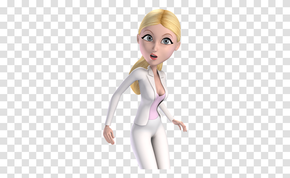 Person Clipart Business Woman 3d Cartoon Models, Doll, Toy, Figurine, Human Transparent Png
