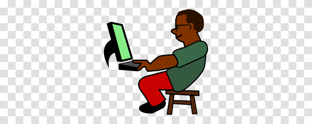 Person Computer Icons Art Marketing Croquis, Sitting, Furniture, Electronics, Pc Transparent Png