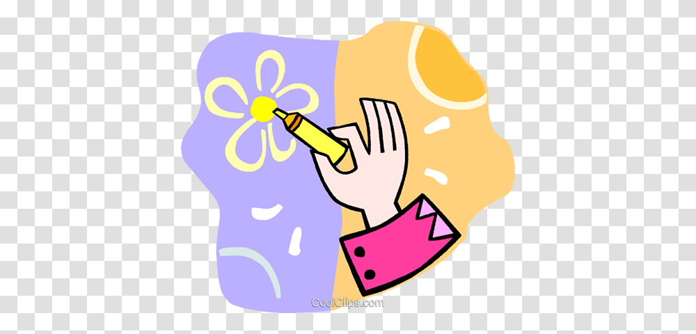 Person Drawing A Picture With A Marker Royalty Free Vector Clip, Icing, Cream, Cake Transparent Png