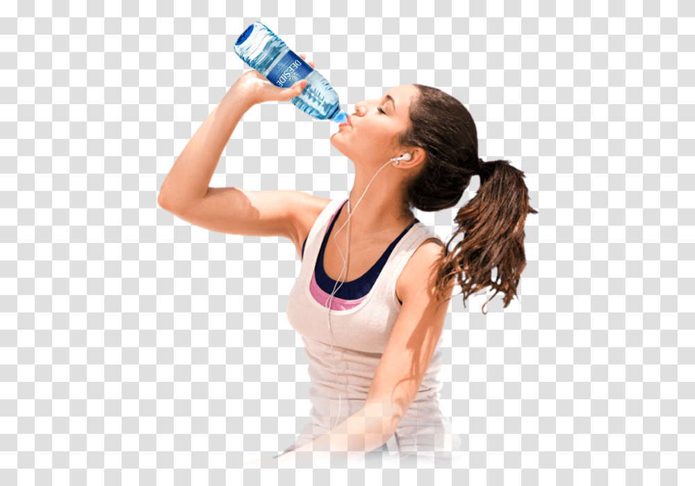 Person Drinking Water, Female, Bottle, Woman, Beverage Transparent Png
