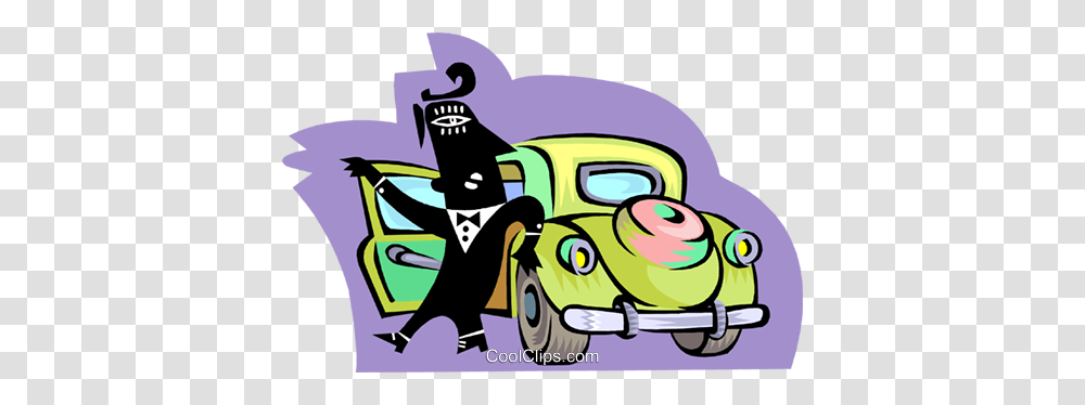Person Exiting Car Royalty Free Vector Clip Art Illustration, Vehicle, Transportation, Race Car, Sports Car Transparent Png