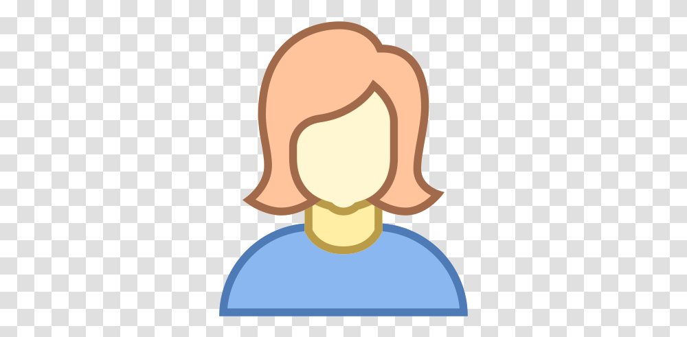 Person Female Skin Type 1 And 2 Icon Female Icon Blue, Sweets, Food, Confectionery, Hat Transparent Png