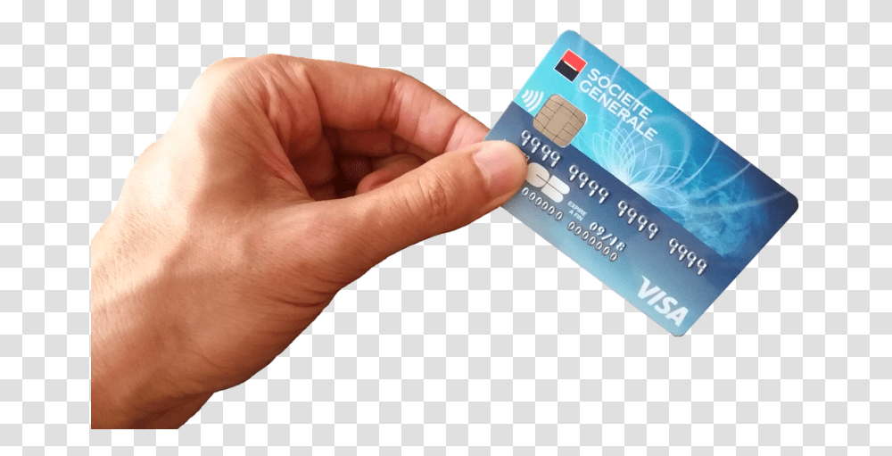 Person Holding Credit Card, Human, Document Transparent Png