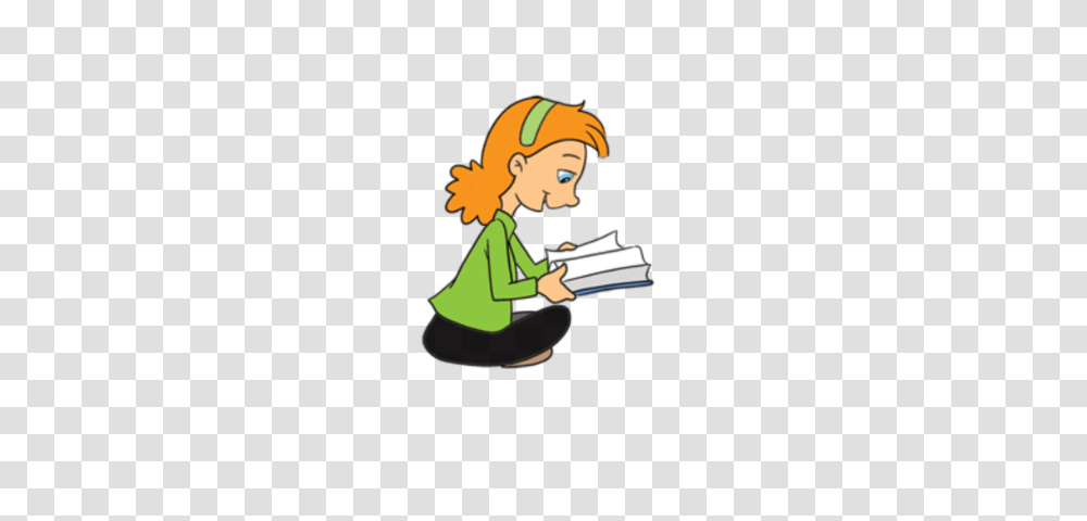 Person, Human, Reading, Girl Transparent Png