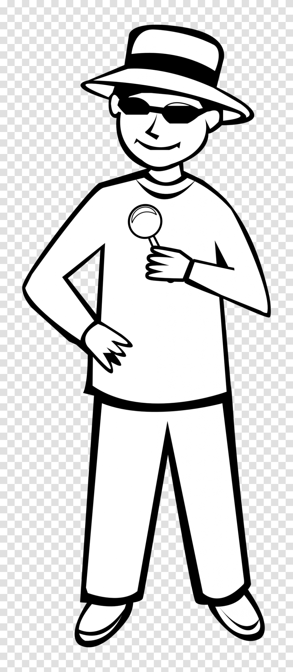 Person, Human, Standing, Stencil Transparent Png