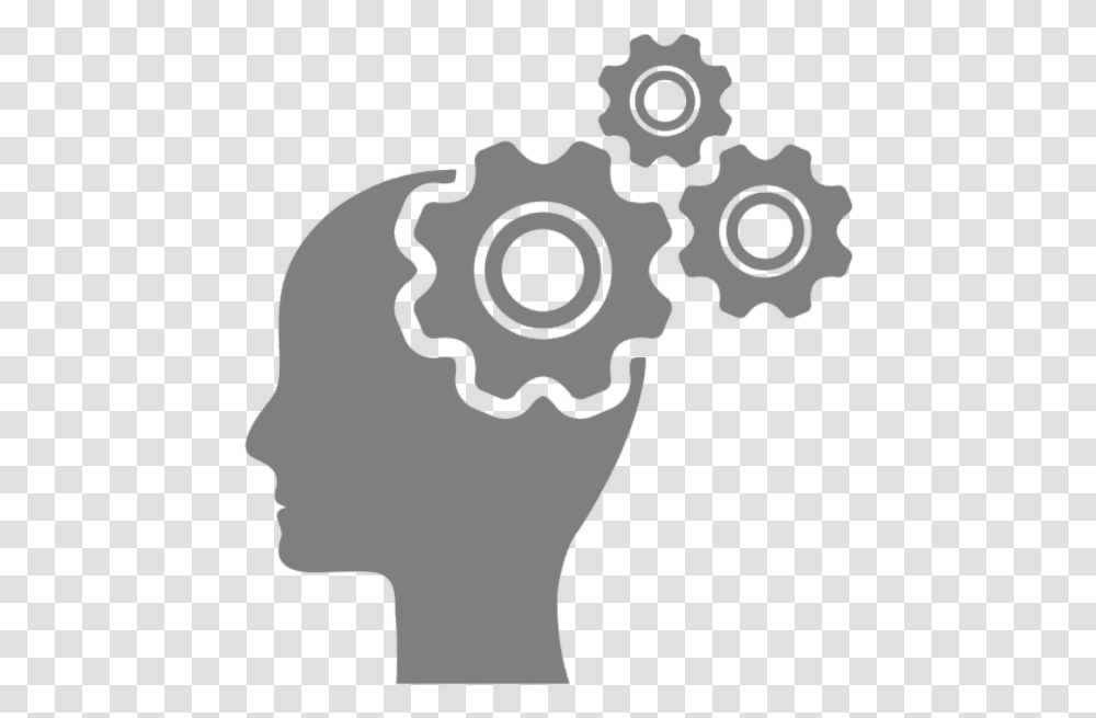 Person Icons Gear Negative Thoughts Anxiety, Machine, Weapon, Weaponry, Head Transparent Png