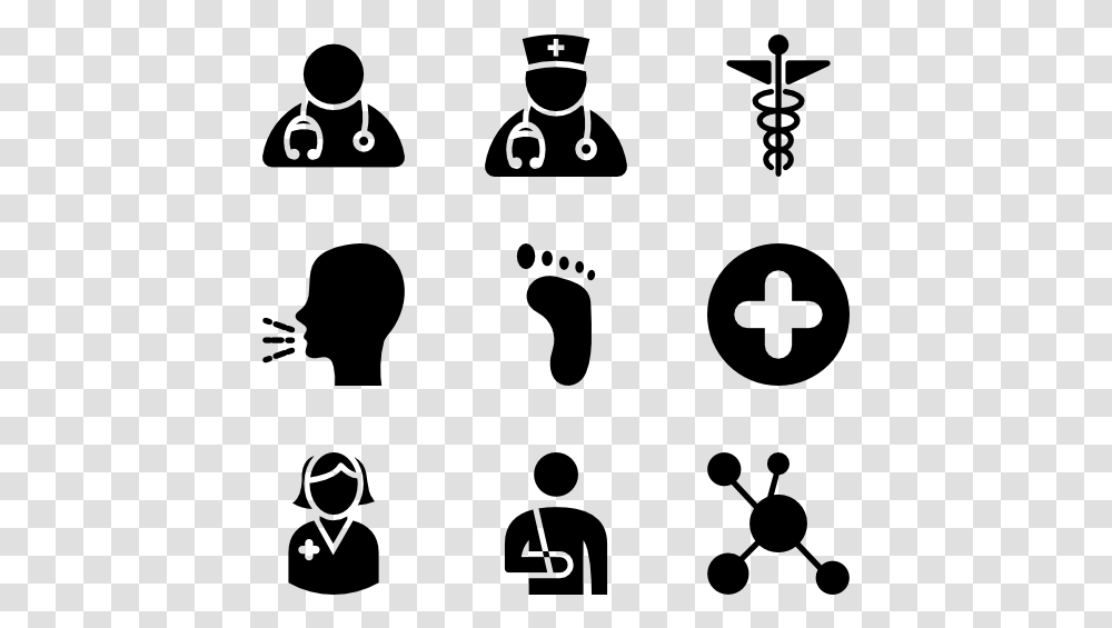 Person Icons Healthcare Patient Black And White Icon, Gray, World Of Warcraft Transparent Png