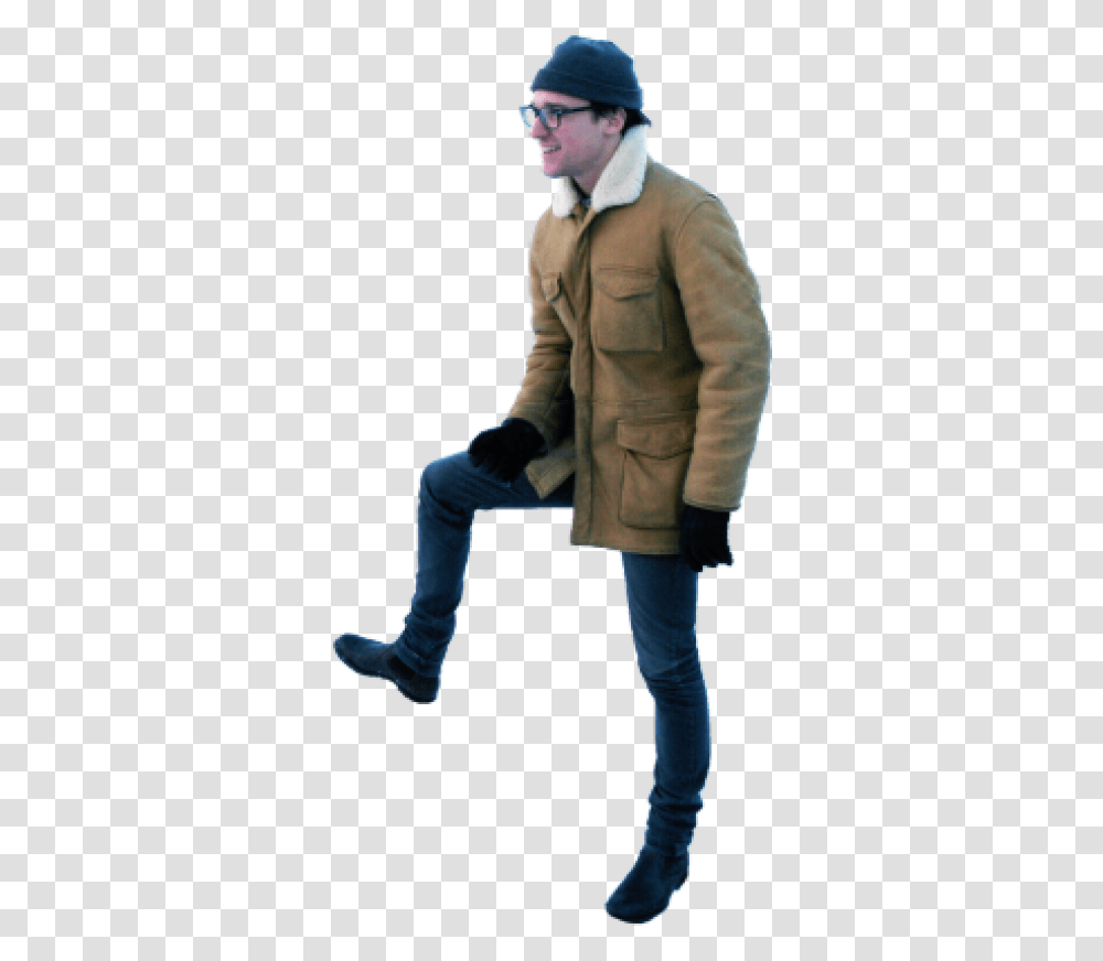 Person In Snow, Coat, Overcoat, Jacket Transparent Png