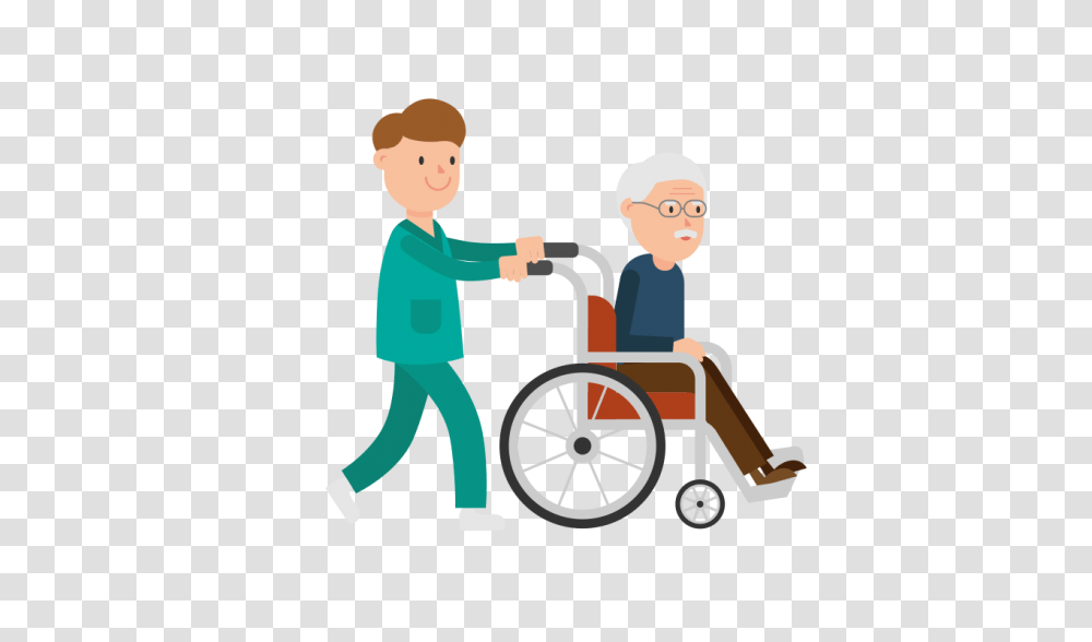 Person In Wheelchair Cartoon Person In Wheelchair, Furniture, People, Text, Long Sleeve Transparent Png