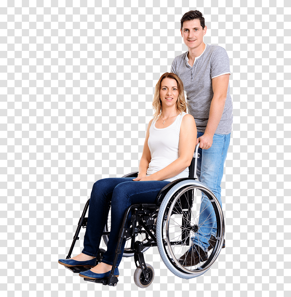 Person In Wheelchair, Furniture, Pants, People Transparent Png