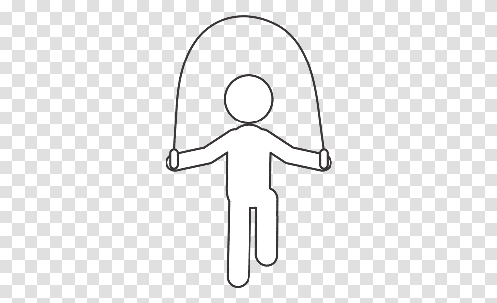 Person Jumping Rope Dot, Axe, Tool, Symbol, Silhouette Transparent Png