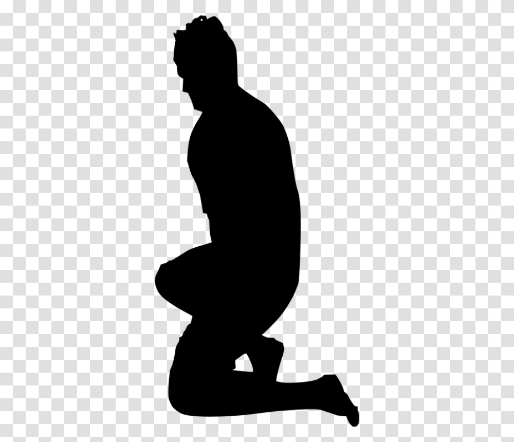 Person Kneeling Clipart, Gray, World Of Warcraft Transparent Png