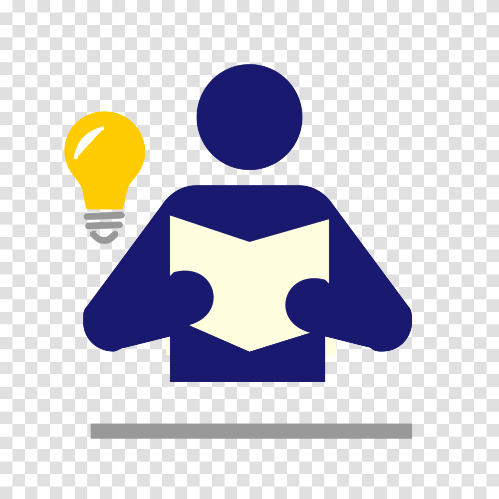 Person Learning, Light, Lightbulb, Hand Transparent Png