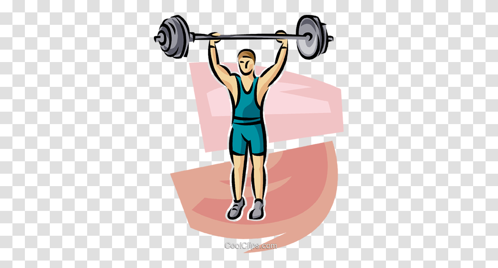 Person Lifting Weights Royalty Free Vector Clip Art Illustration, Human, Fitness, Working Out, Sport Transparent Png