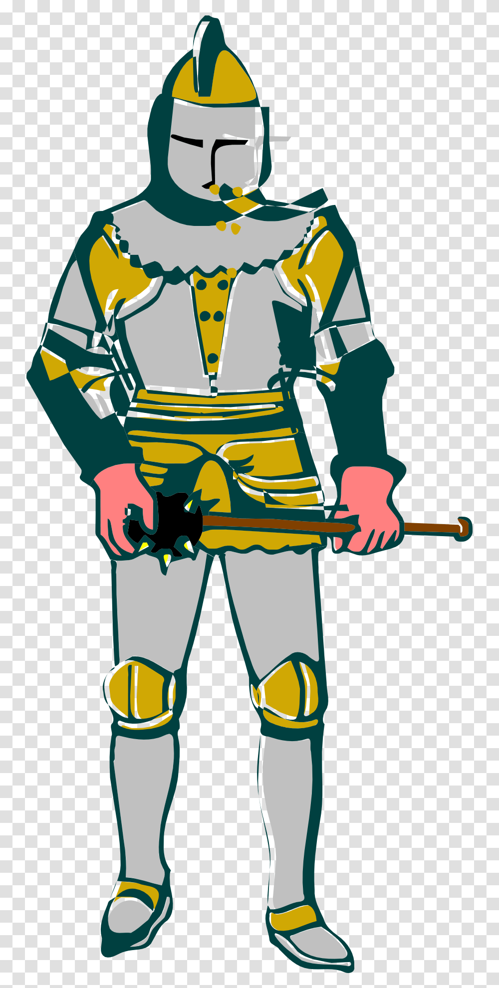 Person Man Knight Medieval Armor Peasant Medieval Clipart, Human, Fireman, Apparel Transparent Png