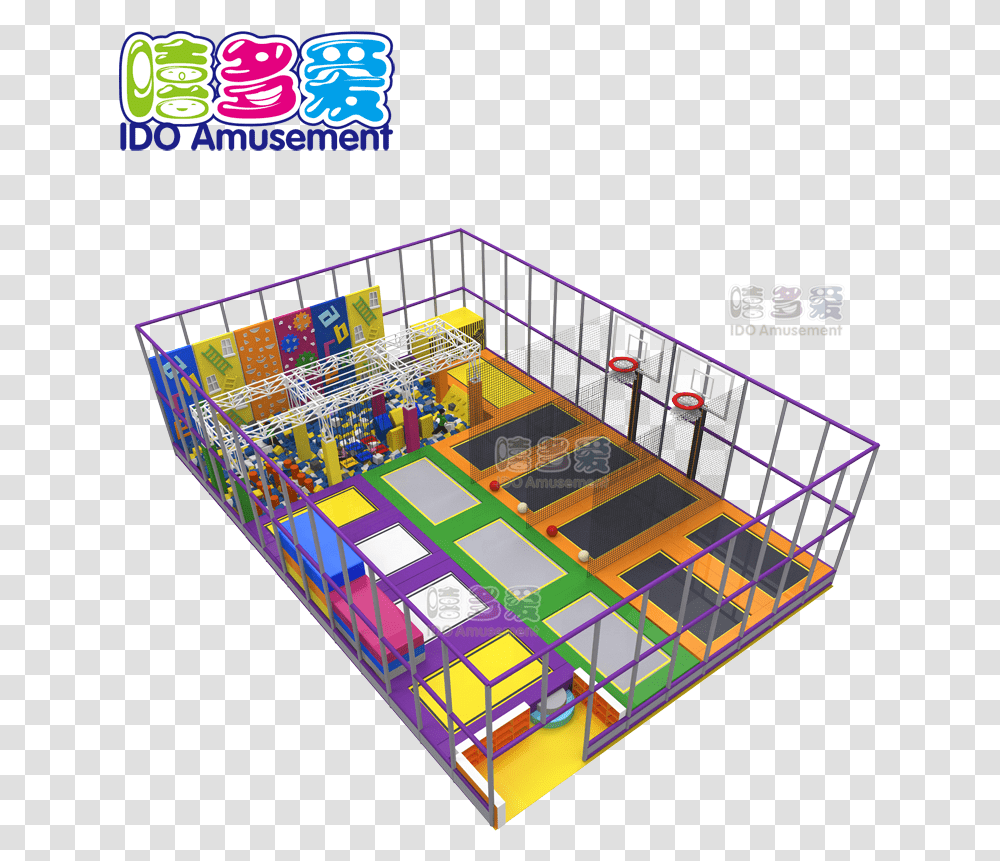 Person Mobile Bungee Trampoline Jumping Machine Amusement Playground, Indoor Play Area Transparent Png
