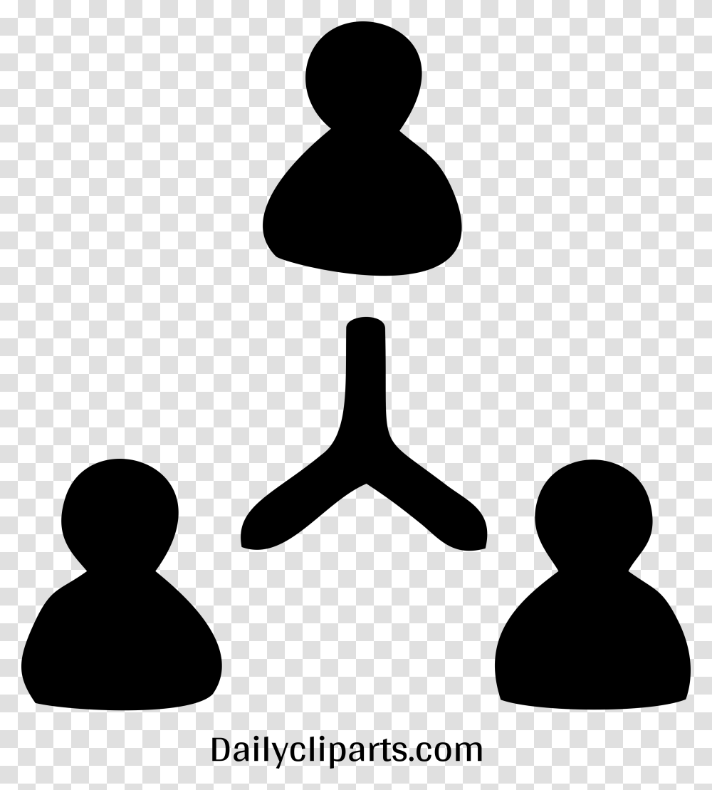 Person Office Hierarchy Black Icon Image Hierarchy Clipart, Gray, World Of Warcraft Transparent Png