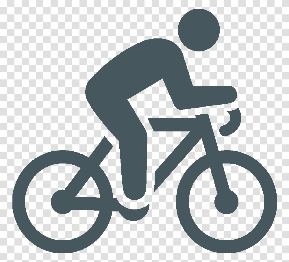 Person On A Bicycle Bike Icon White Background, Vehicle, Transportation, Bmx, Cyclist Transparent Png