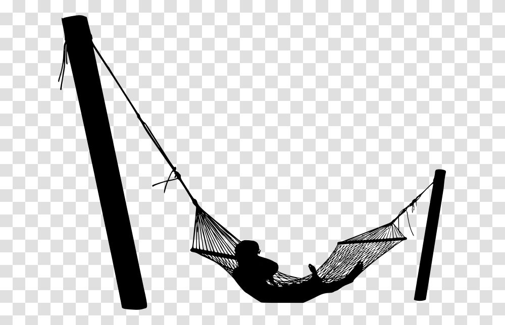 Person On Hammock Silhouette, Gray, World Of Warcraft Transparent Png