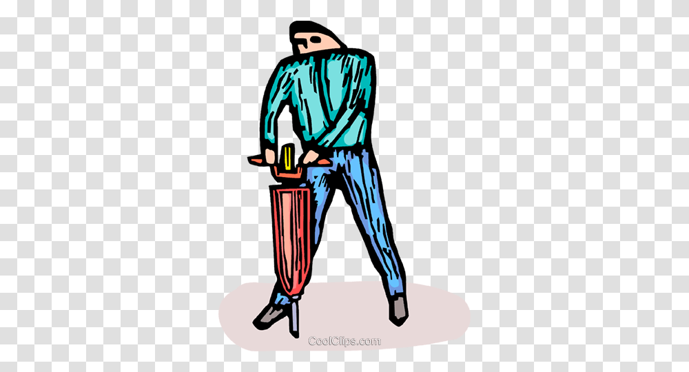 Person Operating A Jackhammer Royalty Free Vector Clip Art, Human, Apparel, Light Transparent Png