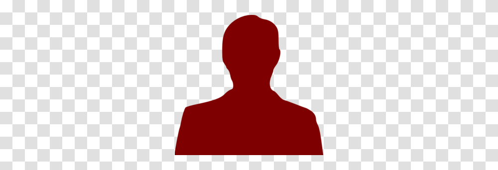 Person Outline Dark Red Clip Art, Silhouette, Back, Human Transparent Png