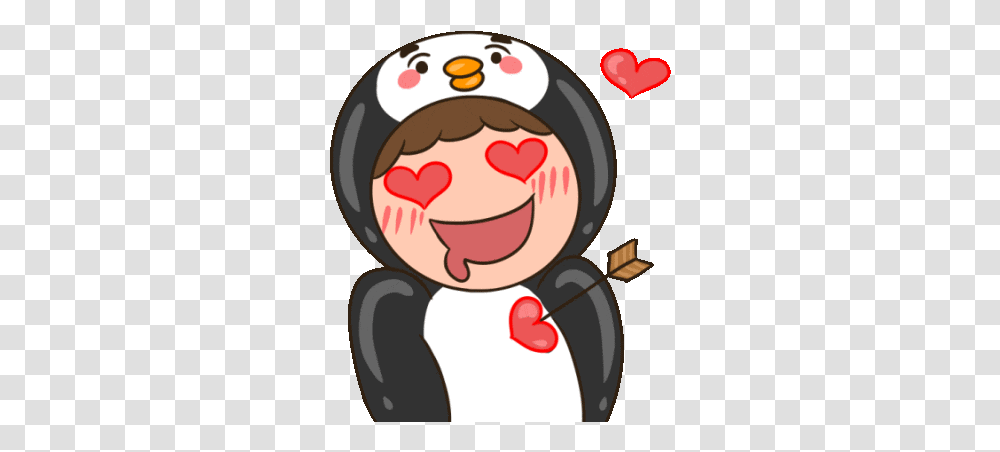 Person Penguin Boy Sticker Fictional Character, Plant, Food, Sweets, Confectionery Transparent Png