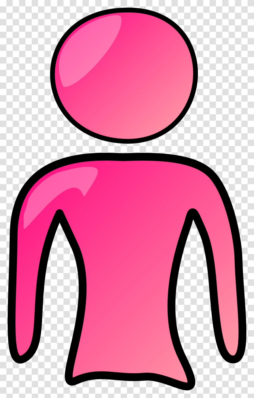 Person Pink Girl Free Vector Graphic On Pixabay Logo Orang Pink, Label, Text, Sticker, Symbol Transparent Png