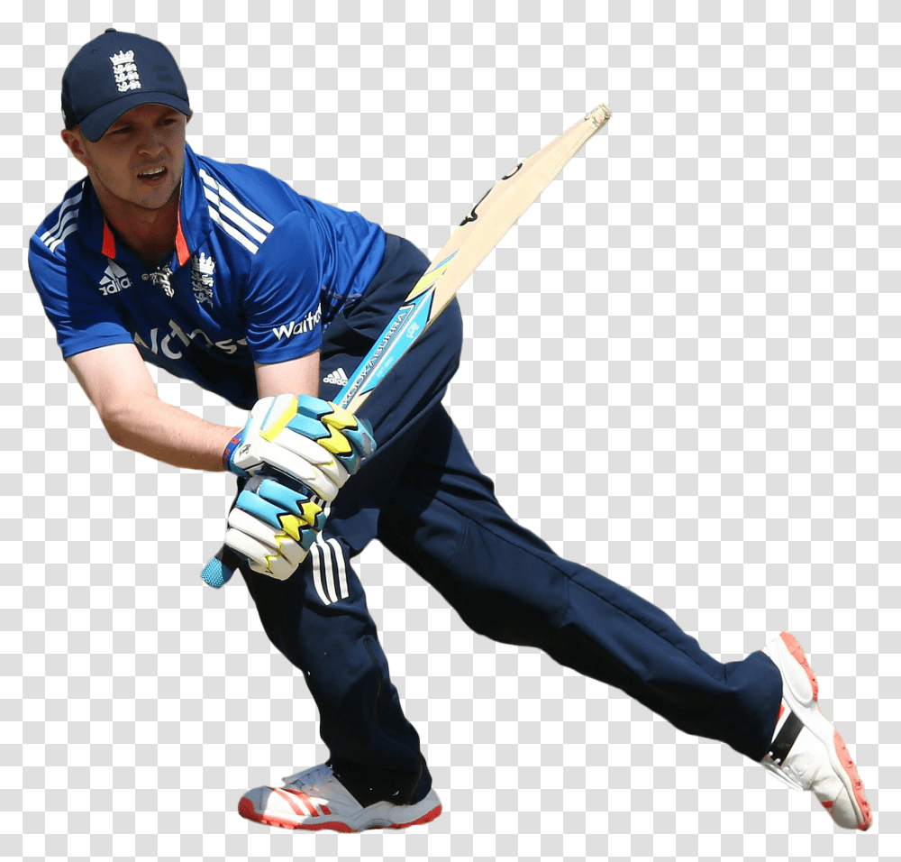 Person Playing Bricket In A Blue Tshirt Image, Sport, Cricket, People Transparent Png