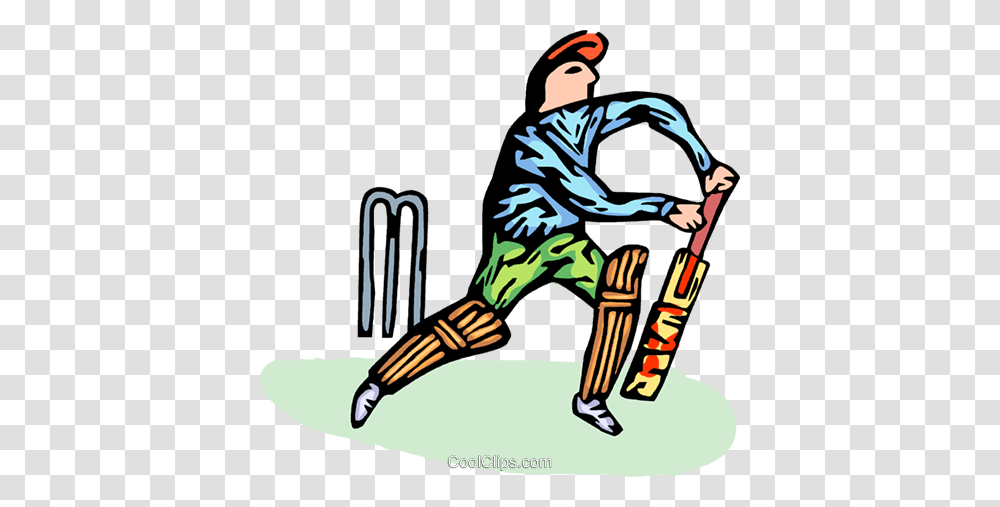 Person Playing Cricket Royalty Free Vector Clip Art Illustration, Sport, People, Croquet Transparent Png