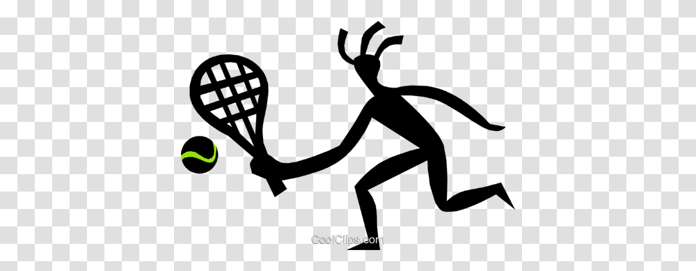 Person Playing Tennis Royalty Free Vector Clip Art Illustration, Animal, Stencil, Wildlife, Amphibian Transparent Png