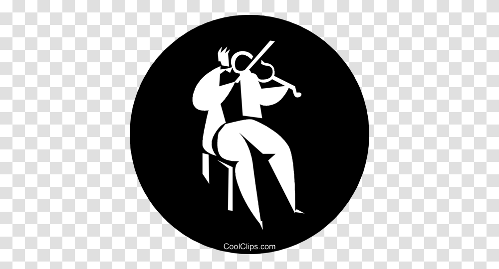 Person Playing The Violin Royalty Free Vector Clip Art, Performer, Stencil, Ninja Transparent Png