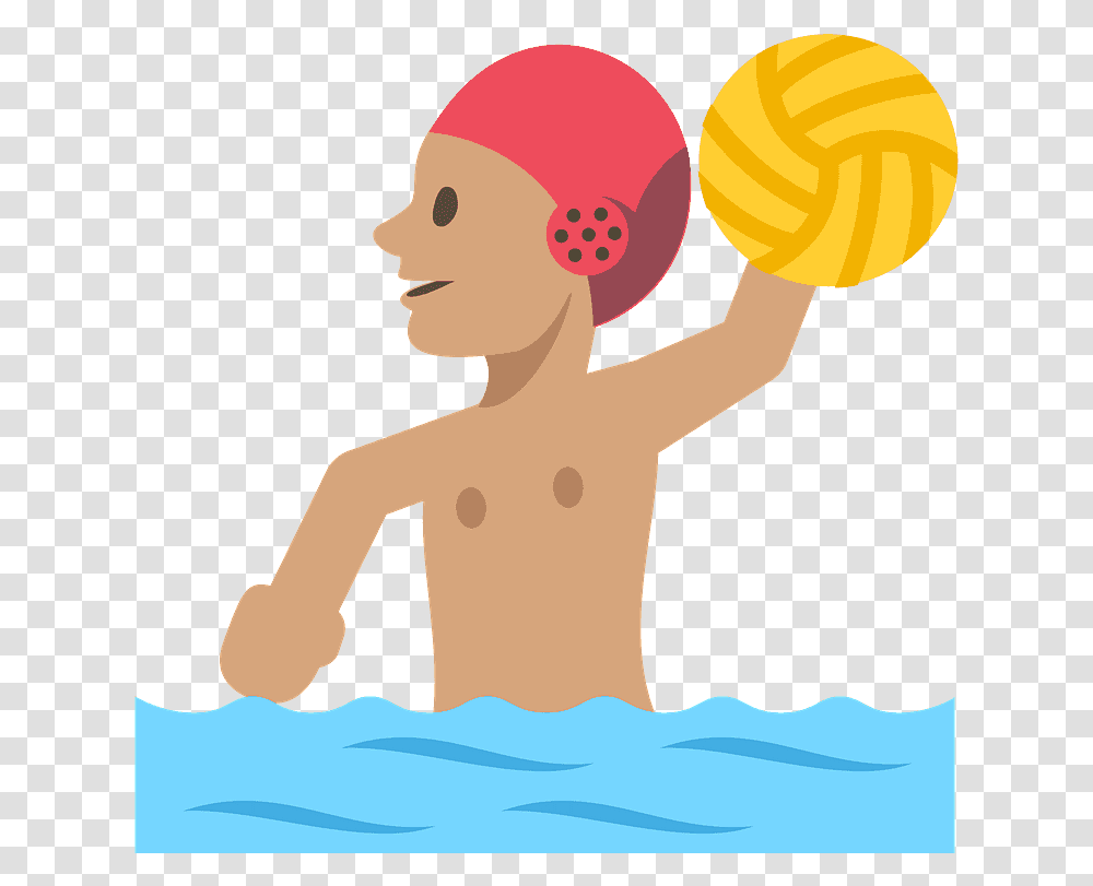 Person Playing Water Polo Emoji Clipart Clip Art, Human, Standing, Juggling, Photography Transparent Png