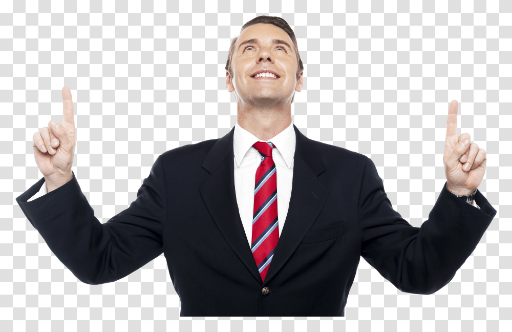 Person Pointing Man Pointing Up Transparent Png