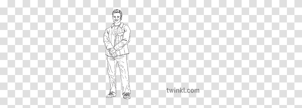 Person Portrait Ks2 Bw Rgb Illustration Standing, People, Hand, Photography, Face Transparent Png