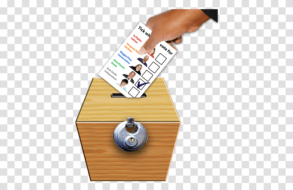 Person Putting Ballot Paper Voting Box, Lock, Combination Lock, Human Transparent Png