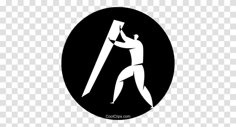 Person Putting Up Drywall Royalty Free Vector Clip Art, Stencil, Kneeling, Hand Transparent Png