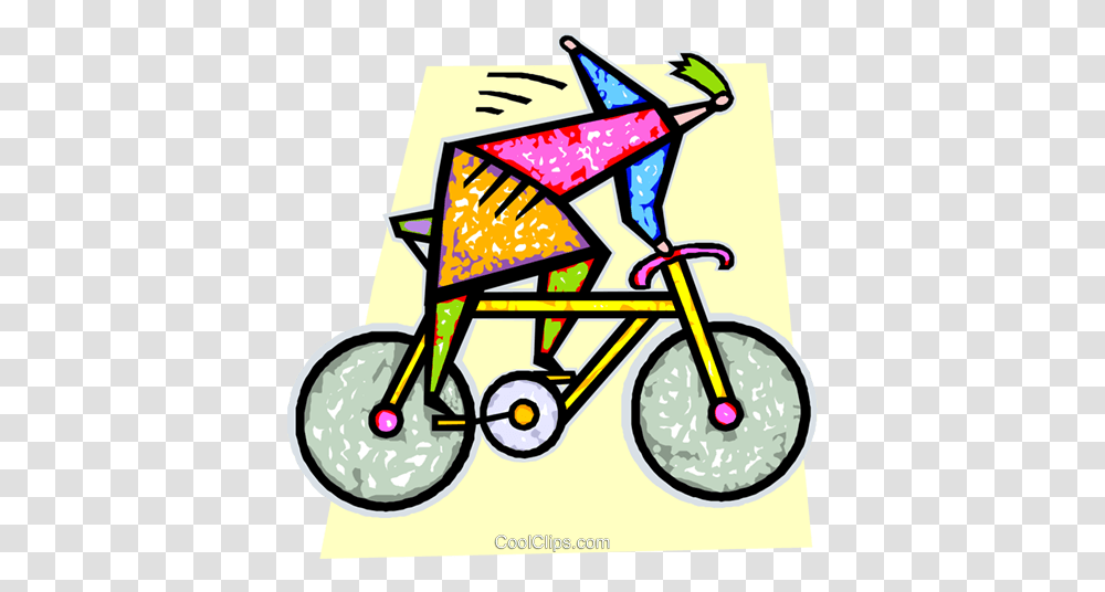 Person Riding A Bike Royalty Free Vector Clip Art Illustration, Wheel, Machine, Bicycle, Vehicle Transparent Png